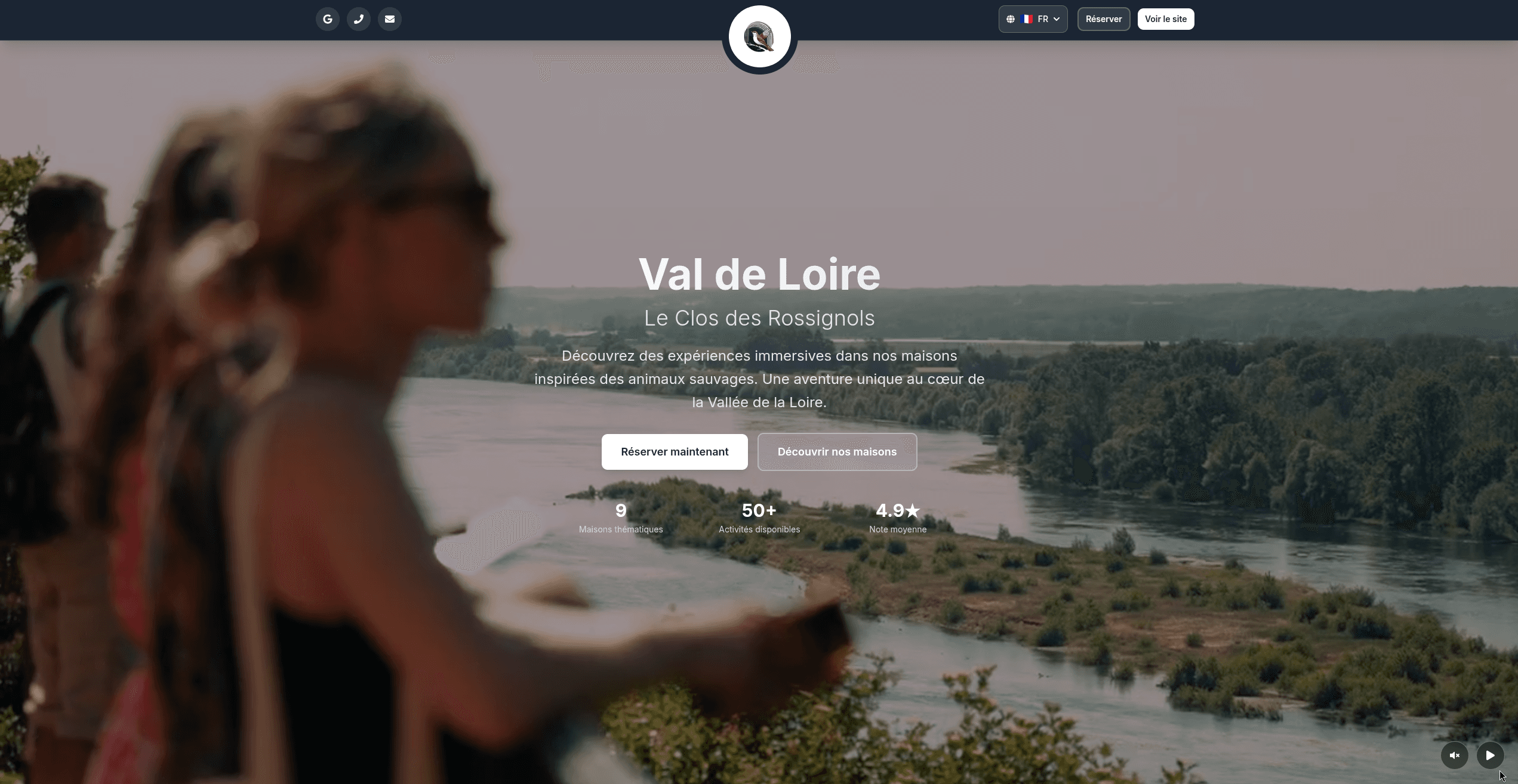 Landing Page - Val De Loire France - Le Clos des Rossignols